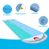 Toboggan aquatique en PVC, jouet pour pelouse d'été, 5,5 x 1,45 m